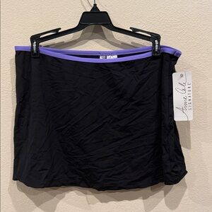 NWT Anne Cole bikini swimsuit cover up skirt size M